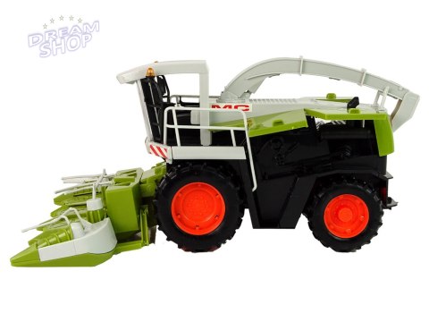 Zielony Kombajn Ruchome Części Duży MC 7166 Zielony Kombajn Ruchome Części Duży MC 7166