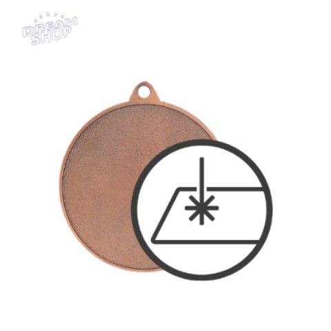 Medal Brązowy Z Miejscem Na Emblemat 50 Mm - Medal Stalowy Z Grawerem Na Laminacie Medal Brązowy Z Miejscem Na Emblemat 50 Mm - Medal Stalowy Z Grawerem Na Laminacie