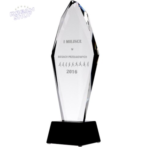 Trofeum Szklane Grawerowane H 31 Cm Trofeum Szklane Grawerowane H 31 Cm