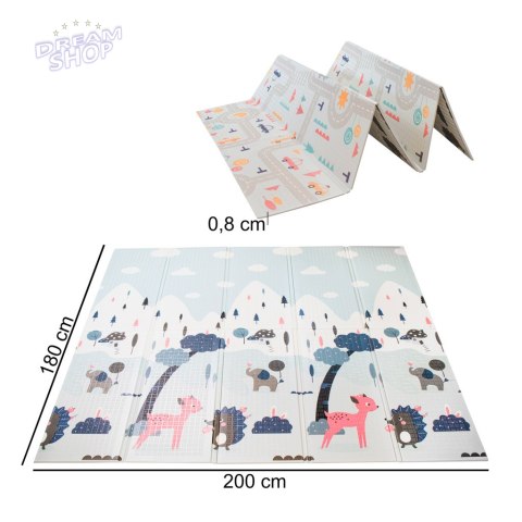 Mata edukacyjna dla dzieci ulica/las 177x198x0,8cm Mata edukacyjna dla dzieci ulica/las 177x198x0,8cm