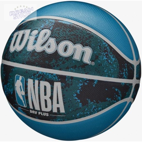 PIŁKA DO KOSZYKÓWKI WILSON NBA DRV PLUS VIBE WZ3012602XB7 R.7 czarno niebieska PIŁKA DO KOSZYKÓWKI WILSON NBA DRV PLUS VIBE WZ3012602XB7 R.7 czarno niebieska