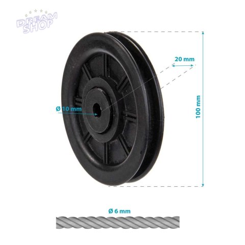 ROLKA fi 97mm NA LINKĘ DO ATLASU fi 6mm ROLKA fi 97mm NA LINKĘ DO ATLASU fi 6mm