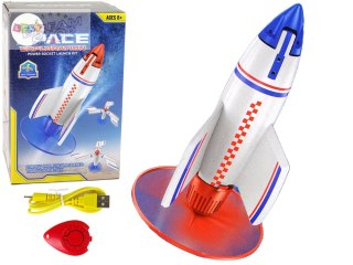 Rakieta Wyrzutnia Latająca Ładowarka Biała 21 cm