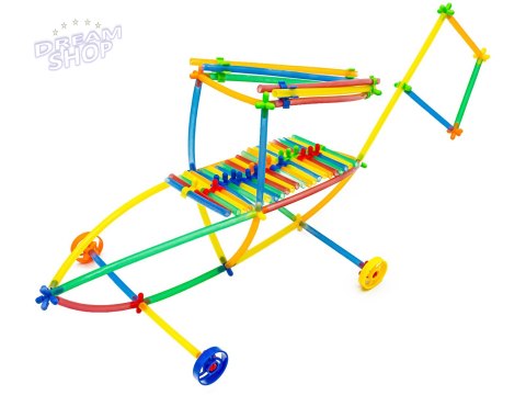 Słomki Konstrukcyjne, Klocki Edukacyjne, Patyczki 560el 3D Nowa Wersja Słomki Konstrukcyjne, Klocki Edukacyjne, Patyczki 560el 3D Nowa Wersja
