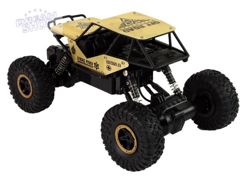 Auto RC Wysokie Koła 1:18 Plastikowe Czarne Złote Auto RC Wysokie Koła 1:18 Plastikowe Czarne Złote