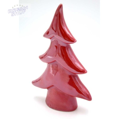 Choinka dekoracyjna czerwona 8,5x3,5x12,5 cm Choinka dekoracyjna czerwona 8,5x3,5x12,5 cm