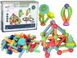 Magnetyczne Klocki Konstrukcyjne Plastikowe 78 Elementów
