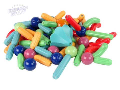 Magnetyczne Klocki Konstrukcyjne Plastikowe 78 Elementów Magnetyczne Klocki Konstrukcyjne Plastikowe 78 Elementów