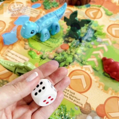 WOOPIE Zestaw Konstrukcyjny 2w1 Gra Planszowa Dinozaury + Kostka 46 el. WOOPIE Zestaw Konstrukcyjny 2w1 Gra Planszowa Dinozaury + Kostka 46 el.