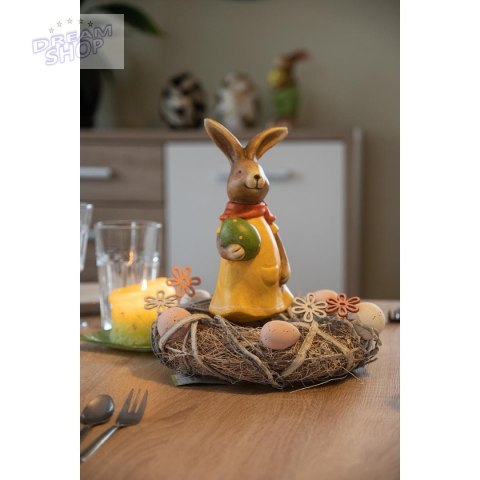 Wianek stroik dekoracyjny grey średnica 24 cm