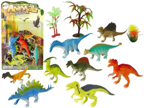 Zestaw Figurek Dinozaurów 9 sztuk Kolorowe Zestaw Figurek Dinozaurów 9 sztuk Kolorowe