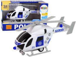 Helikopter Policyjny Biały Dźwięk Światła Śmigła