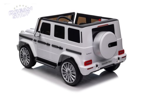 Pojazd Na Akumulator Mercedes G500 Biały 4x4