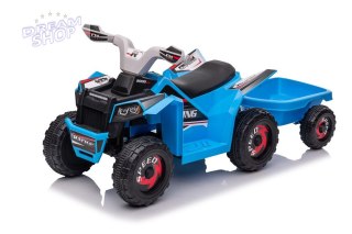 Quad Na Akumulator XMX630T Niebieski Z Przyczepą