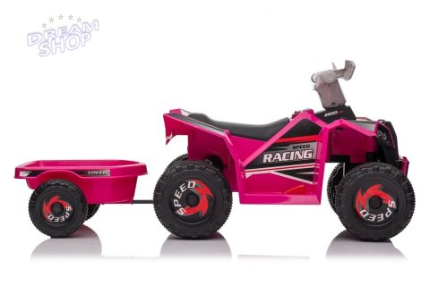 Quad Na Akumulator XMX630T Różowy Z Przyczepą