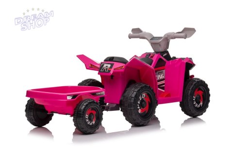 Quad Na Akumulator XMX630T Różowy Z Przyczepą