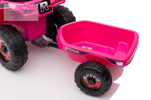 Quad Na Akumulator XMX630T Różowy Z Przyczepą