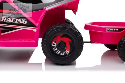 Quad Na Akumulator XMX630T Różowy Z Przyczepą