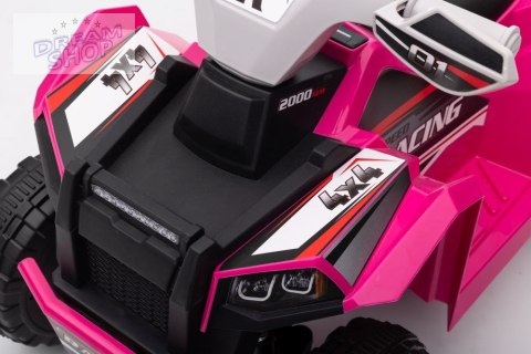 Quad Na Akumulator XMX630T Różowy Z Przyczepą