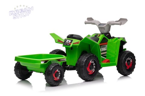 Quad Na Akumulator XMX630T Zielony Z Przyczepą