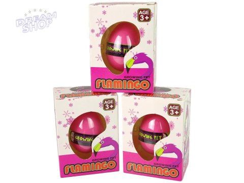 Rosnące Jajo Flaming 6cm Różowe Rosnące Jajo Flaming 6cm Różowe