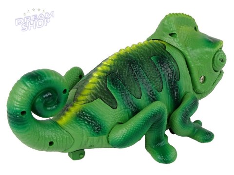 Kameleon Zdalnie Sterowany Zielony Światła 28 cm Kameleon Zdalnie Sterowany Zielony Światła 28 cm
