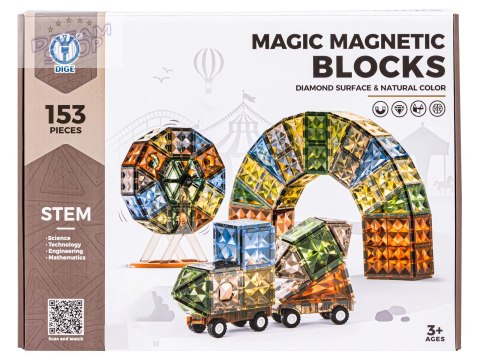 Konstrukcyjne Klocki Magnetyczne 153 Elementy
