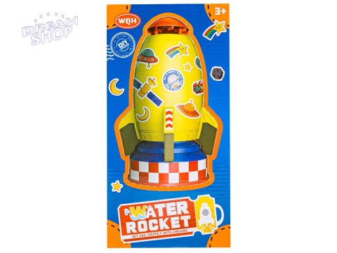 RAKIETA WODNA Wyrzutnia rakiety wodnej, Water Rocket, Zraszacz, ŻÓŁTA KOSMICZNA RAKIETA WODNA Wyrzutnia rakiety wodnej, Water Rocket, Zraszacz, ŻÓŁTA KOSMICZNA