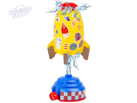 RAKIETA WODNA Wyrzutnia rakiety wodnej, Water Rocket, Zraszacz, ŻÓŁTA KOSMICZNA RAKIETA WODNA Wyrzutnia rakiety wodnej, Water Rocket, Zraszacz, ŻÓŁTA KOSMICZNA