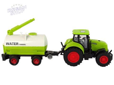 Traktor z Przyczepą Duże Koła Zielony Farma