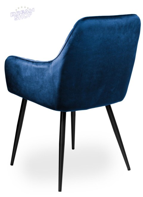 Krzesło aksamitne HAVANA Velvet Granatowe Krzesło aksamitne HAVANA Velvet Granatowe