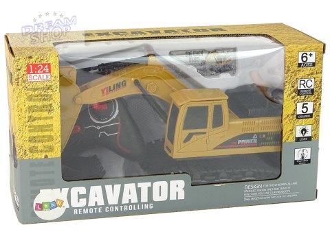 Pojazd Koparka R/C 1:24 Żółta