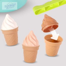 WOOPIE Zestaw do Piasku FUN ICE CREAM Lody 2w1 Fabryka Śnieżek 15 el.