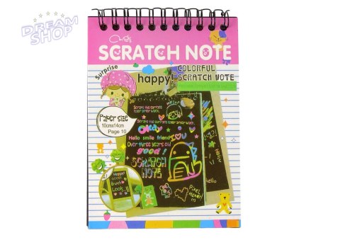 Zdrapywanka Notes Dla Dzieci Różowy Zdrapywanka Notes Dla Dzieci Różowy