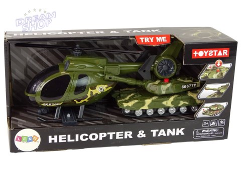 Zestaw Militarny Czołg Napęd Frykcyjny Helikopter Zestaw Militarny Czołg Napęd Frykcyjny Helikopter