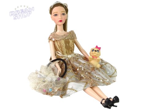 Lalka Dla Dzieci Emily z Pieskiem Długie Włosy Lalka Dla Dzieci Emily z Pieskiem Długie Włosy