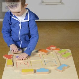 MASTERKIDZ Tablica Edukacjna Sorter Dopasowanie Kształty i Kolory