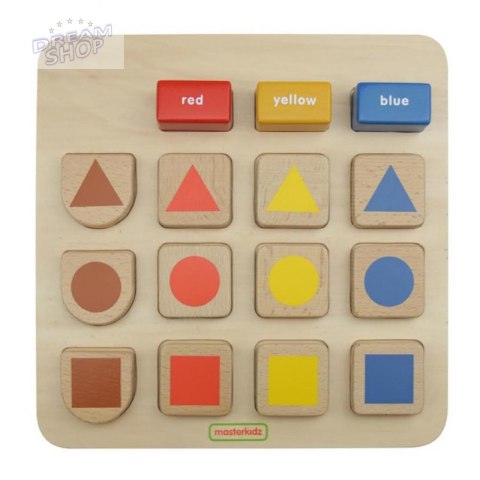MASTERKIDZ Tablica Edukacyjna Sorter Kształty i Kolory MASTERKIDZ Tablica Edukacyjna Sorter Kształty i Kolory