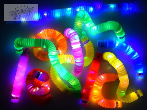 POP TUBE rurki sensoryczne świecące LED 12szt ZA4709 POP TUBE rurki sensoryczne świecące LED 12szt ZA4709