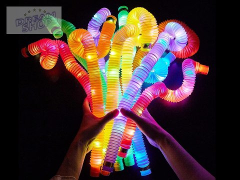 POP TUBE rurki sensoryczne świecące LED 12szt ZA4709 POP TUBE rurki sensoryczne świecące LED 12szt ZA4709