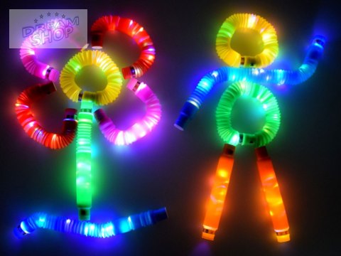 POP TUBE rurki sensoryczne świecące LED 12szt ZA4709 POP TUBE rurki sensoryczne świecące LED 12szt ZA4709