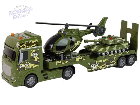 Zestaw Militarny Czołg Napęd Frykcyjny Helikopter Ciężarówka Zestaw Militarny Czołg Napęd Frykcyjny Helikopter Ciężarówka