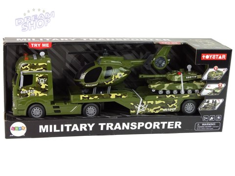 Zestaw Militarny Czołg Napęd Frykcyjny Helikopter Ciężarówka Zestaw Militarny Czołg Napęd Frykcyjny Helikopter Ciężarówka