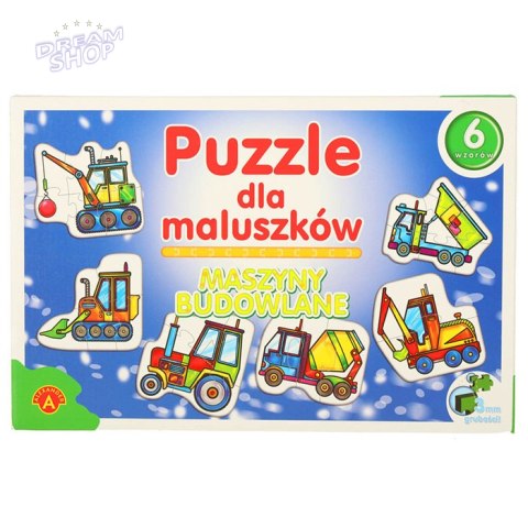 ALEXANDER Puzzle dla maluszków - maszyny budowlane