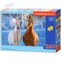 CASTORLAND Puzzle 260el. The winter Horses - Zimowe konie