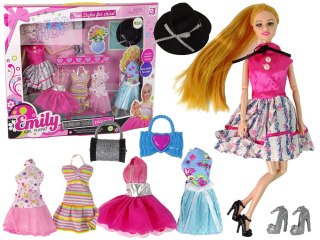 Lalka Dla Dzieci Emily Akcesoria Wymienne Sukienki