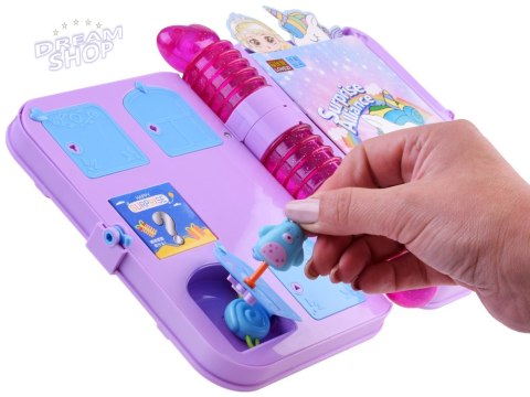Magiczny pamiętnik sekretnik zamykany na kluczyk notatnik naklejki ZA4706 Magiczny pamiętnik sekretnik zamykany na kluczyk notatnik naklejki ZA4706