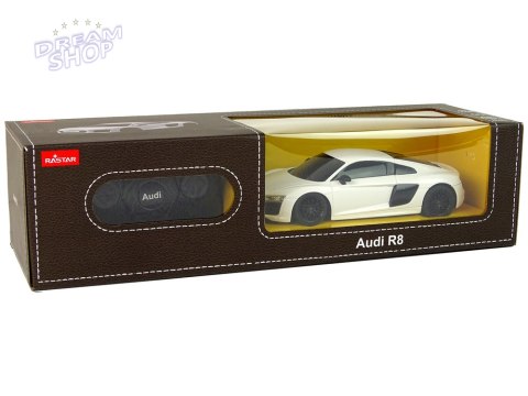 Auto R/C Audi R8 1:24 Rastar Białe Auto R/C Audi R8 1:24 Rastar Białe