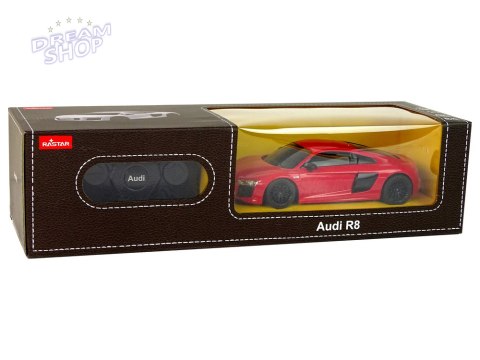 Auto R/C Audi R8 1:24 Rastar Czerwone Auto R/C Audi R8 1:24 Rastar Czerwone