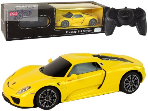 Auto R/C Porsche 918 1:24 Rastar Żółte